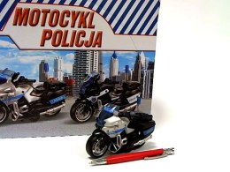 Motocykl Policja 13cm św/dźw napęd HKG104 31409 POLICJA