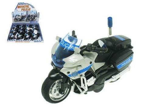 Motocykl Policja 13cm św/dźw napęd HKG104 31409 POLICJA