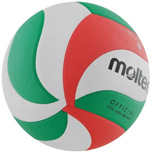 ND05_P0426-5 V5M4000-X Piłka siatkowa Molten V5M4000-X/DE biało-czerwono-zielona r.5 Molten