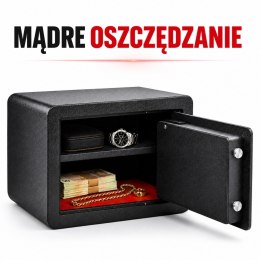 Bituxx sejf elektroniczny 25L z PIN i kluczem skrytka na dokumenty ścienny