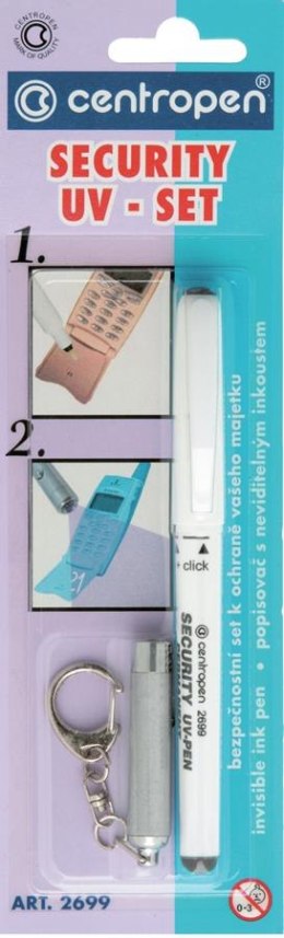 ND39_180607 MARKER Z TUSZEM WIDZ W SWIETLE UV C-PEN LAM B/C CENTROPEN