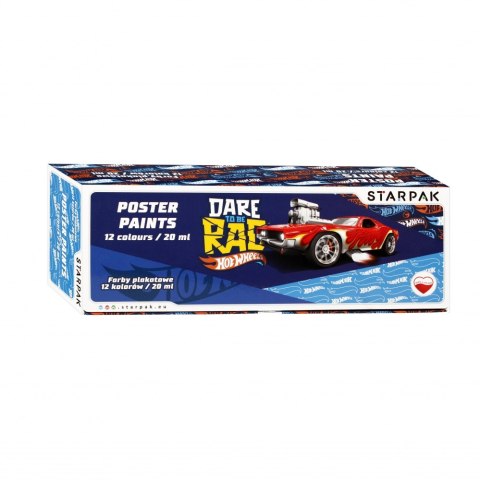 ND39_337500 I FARBY PLAK 12KOL/20ML STK HOT WHEELS FOL 6 HOT WHEELS