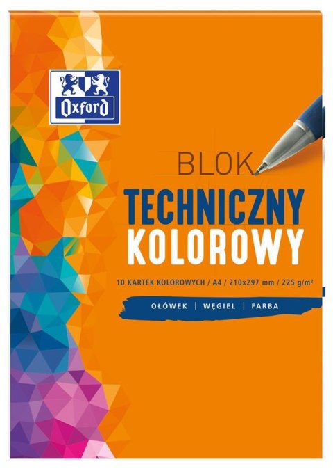 ND39_392286 BLOK TECHNICZNY A3/10K KOL OXFORD 225G A 10 OXFORD