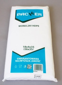 ND39_398922 TOREBKI FOL HDPE 260X350 PACKER FOL OP1000SZT PACCOR