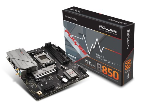 Sapphire PULSE B850M WIFI AMD B850 Gniazdo AM5 micro ATX
