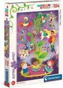 CLE puzzle 104 z ozdobami Fairy Tales Time 20180 CLEMENTONI