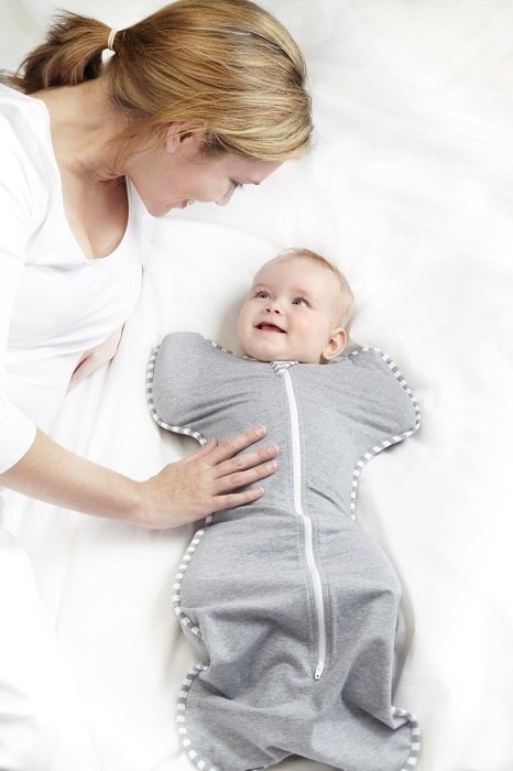 ND19_LTD-L1001001GRM Otulacz Swaddle UP - rozmiar M - szary - ETAP 1 Original SWADDLE