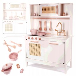 KX6284 Kuchnia drewniana MDF retro z akcesoriami BOHO AKCESORIA