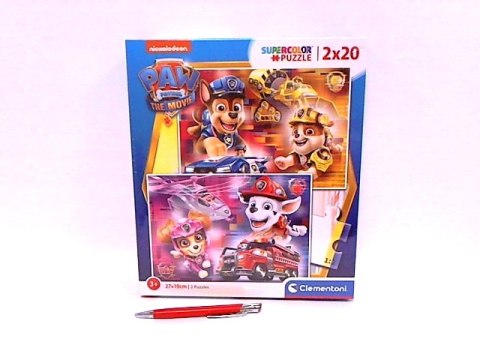 !!! CLE puzzle 2x20 SuperKolor Psi Patrol 24786 CLEMENTONI