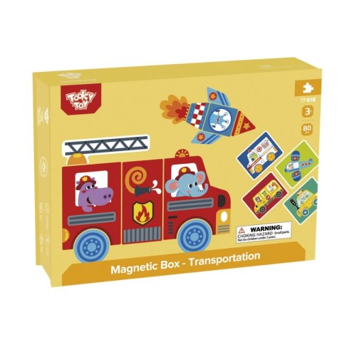 TOOKY TOY Układanka Edukacyjna Magnetyczne Pudełko dla Dzieci 80 el. WYBIERAJąC