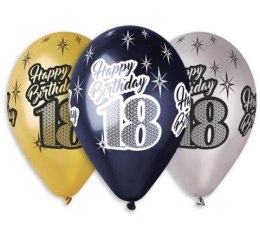ND39_396723 BALON PREMIUM 12 HAPPY BIRTHDAY 18 OP6SZT PREMIUM
