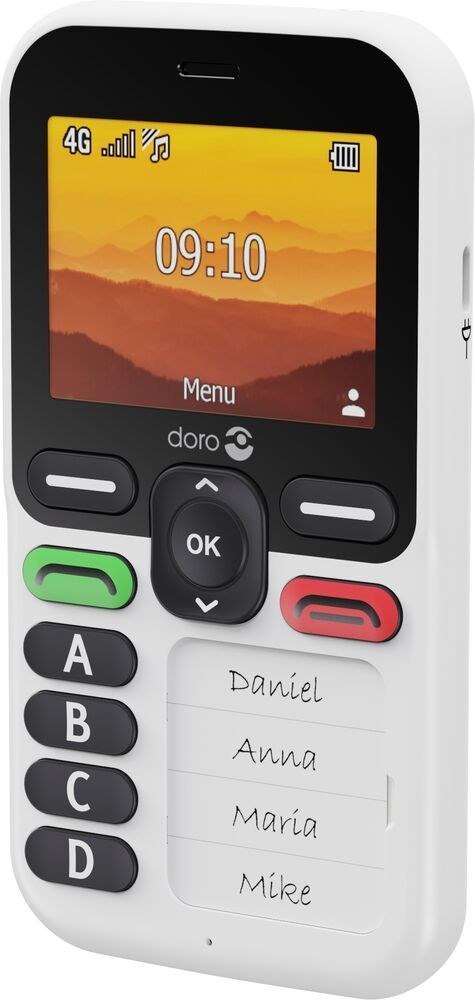 Doro Leva X10 6,1 cm (2.4") 117 g Czarny, Biały Telefon dla seniora