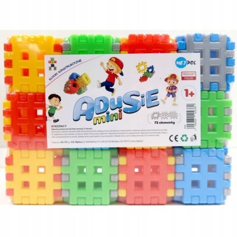 Klocki konstrukcyjne ADUSIE Mini 72 09380 MEJPOL