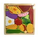 Puzzle drewniane jedzenie 222 06812 TRES