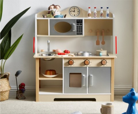KX5548 LULILO Kuchnia drewniana MDF Kuketo + akcesoria LULILO