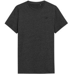 ND05_K13004-S H4L22 TSM352 23M Koszulka męska 4F ciemny szary melanż H4L22 TSM352 23M r.S TRES