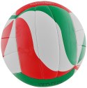 ND05_P0687-5 V5M1900 Piłka siatkowa Molten V5M1900 biało-czerwono-zielona r.5 ZIELONA