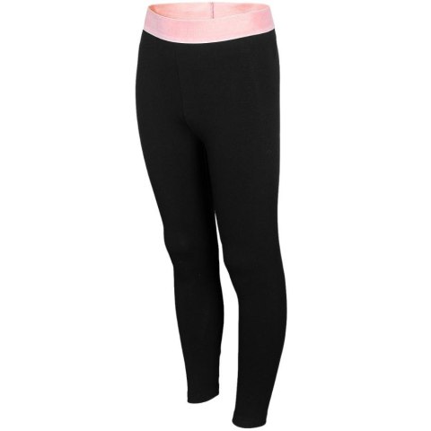 ND05_L1088-164cm HJL22 JLEG004 20 S Legginsy dla dziewczynki 4F głęboka czerń HJL22 JLEG004 20 S r.164cm TRES