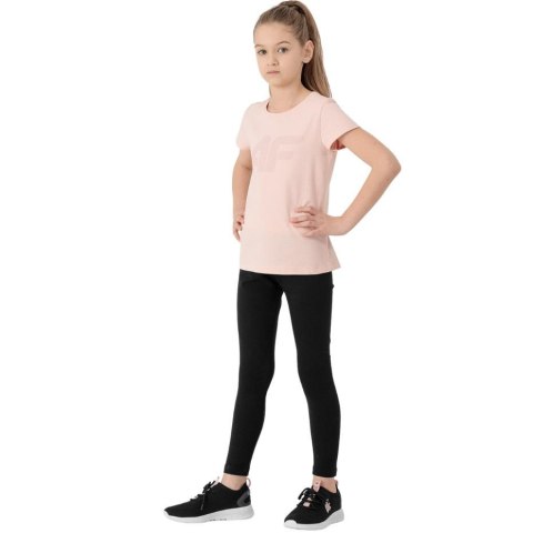 ND05_L1088-164cm HJL22 JLEG004 20 S Legginsy dla dziewczynki 4F głęboka czerń HJL22 JLEG004 20 S r.164cm TRES