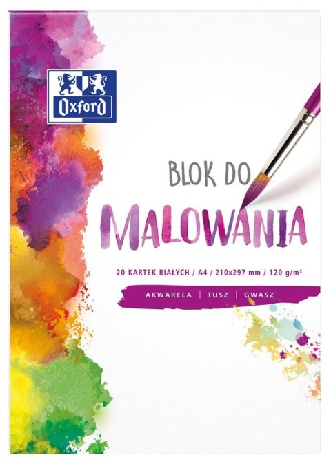 ND39_392279 BLOK DO MALOWANIA A4/20K BIA 120G OXF A 20 OXFORD