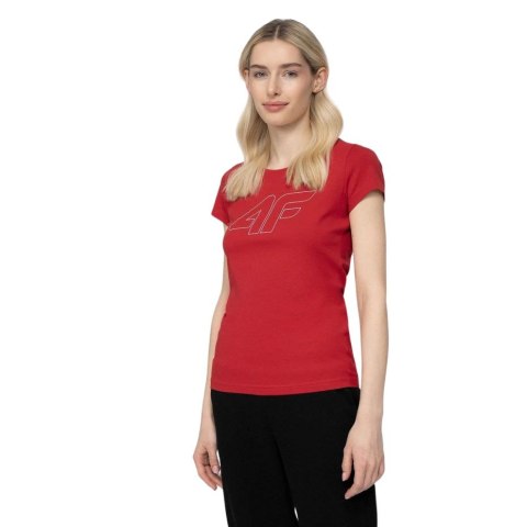 ND05_K13455-S H4L22 TSD353 62S Koszulka damska 4F czerwona H4L22 TSD353 62S r.S TRES