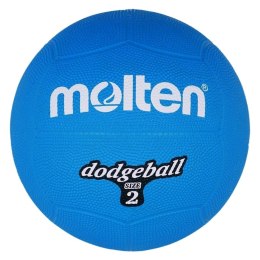 ND05_P9011 DB2-B Piłka gumowa Molten Dodgeball DB2-B r. 2 niebieska Molten