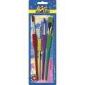 ND39_500903 PEDZLE SZKOL KPL4SZT FLAMINGO SOFT GRIP B/C PG FLAMINGO