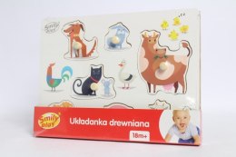Układanka Zwierz.Domowe SmilyPlay SPW83804 38041 SMILY
