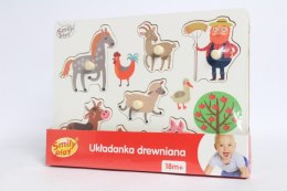 Układanka drewniana Farma SmilyPlay SPW83803 38034 SMILY