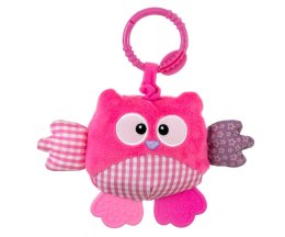 ND18_4666 Zawieszka pluszowa Sówka - Cutie owl - 2881 PINK MILLY