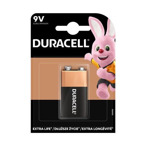 ND39_508925 BATERIA LR61 DURACELL EXTRA LIFE 9V B/C DURACELL