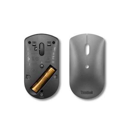 Lenovo Lenovo | ThinkBook Bluetooth Silent Mouse | Bezprzewodowa | Bluetooth 5.0 | Żelaznoszara | 1 rok(i)