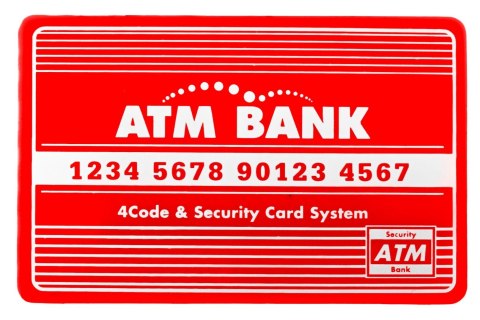 ND28_10028_ZGR_LK-G907_CR Bankomat skarbonka dla dzieci 3+ czerwony Interaktywne funkcje + Karta bankomatowa FUNKCJE