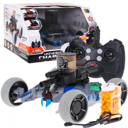 ND28_10671_ZRC_702 Crawler z funkcją strzelania dla dzieci 5+ Bitwa na celność + 150 żółtych naboi FUNKCJE
