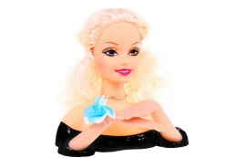 ND28_10878_ZDZ_8830S_BLOND Lalka blondynka do stylizacji włosów dla dzieci 3+ Zestaw do czesania + Ozdoby akcesoria AKCESORIA