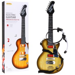 ND28_10925_ZMU_HK-9080B_WOOD Gitara Elektryczna Rockowa Stylizacja Drewna RAMIZ