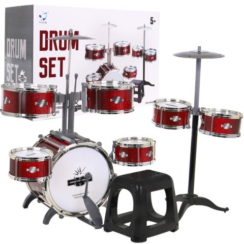 ND28_12199_ZMU_9008E-4 Mega Perkusja 7-bębnowa Talerz Stołek DRUM