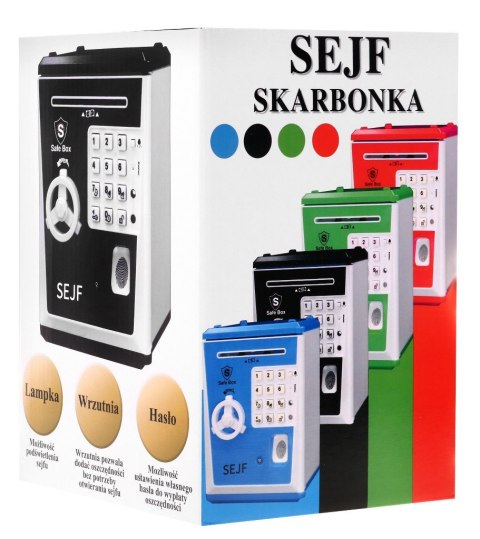 ND28_13859_ZGR_LK-G982_NIE Sejf skarbonka dla dzieci 3+ niebieski Oszczędzanie pieniędzy + Nauka przedsiębiorczości UKAS