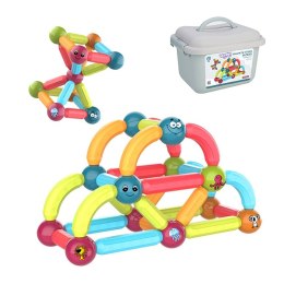 WOOPIE Magnetyczne Klocki Konstrukcyjne Edukacyjne 52 el. WOOPIE
