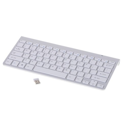 KX5112_1 Klawiatura bezprzewodowa Smart TV srebrna JELLY