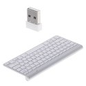 KX5112_1 Klawiatura bezprzewodowa Smart TV srebrna JELLY