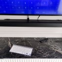 KX5112_1 Klawiatura bezprzewodowa Smart TV srebrna JELLY