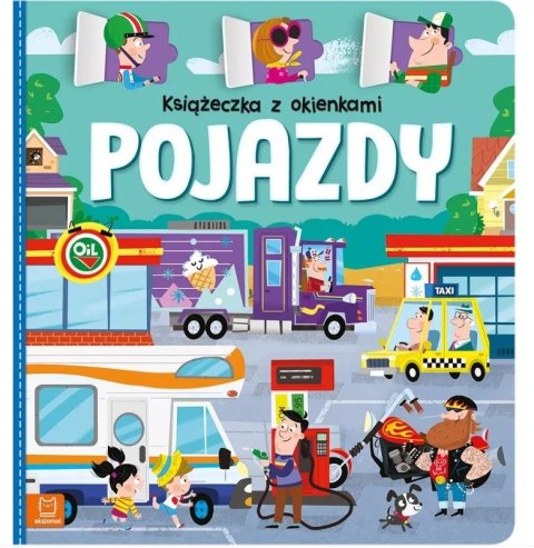 Książeczka z okienkami Pojazdy 3639 34209 AKSJOMAT