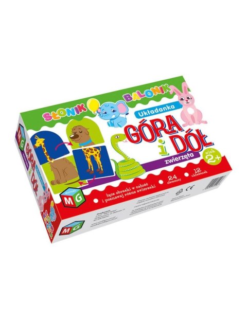 Słonik Balonik Góra i dół Zwierzęta 01454 MULTIGRA