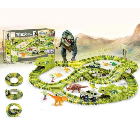 WOOPIE Tor Samochodowy XXL Dinozaury 240 el. WOOPIE