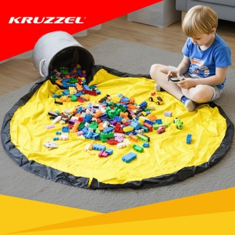 ND12_16155 Kosz na zabawki/ klocki z matą Kruzzel 19556 5900779941328 KRUZZEL