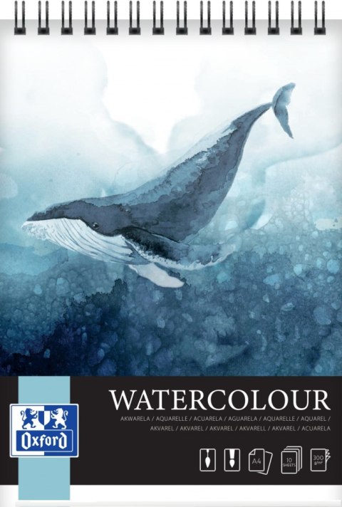 ND39_516976 SZKICOWNIK A4/10K 300G NA SPIRALI WATERCOLOU OXF HAMELIN