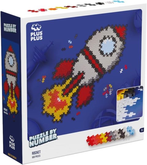 Plus-Plus Puzzle By Number Rakieta 07594 PLUS-PLUS
