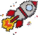 Plus-Plus Puzzle By Number Rakieta 07594 PLUS-PLUS