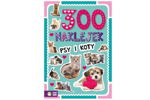 300 naklejek w2 Psy i koty 91574 ZIELONA